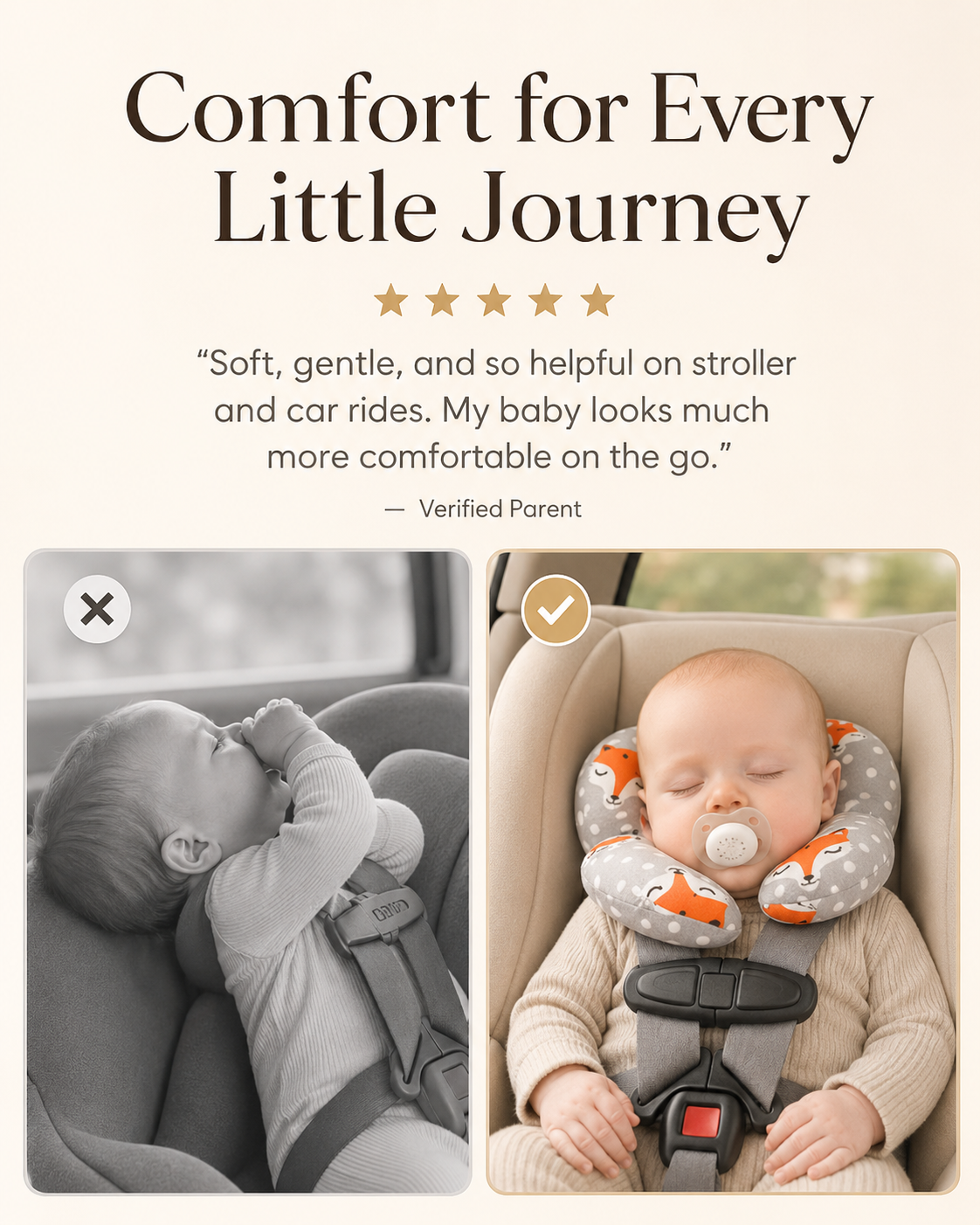 Baby Head Support Pillow