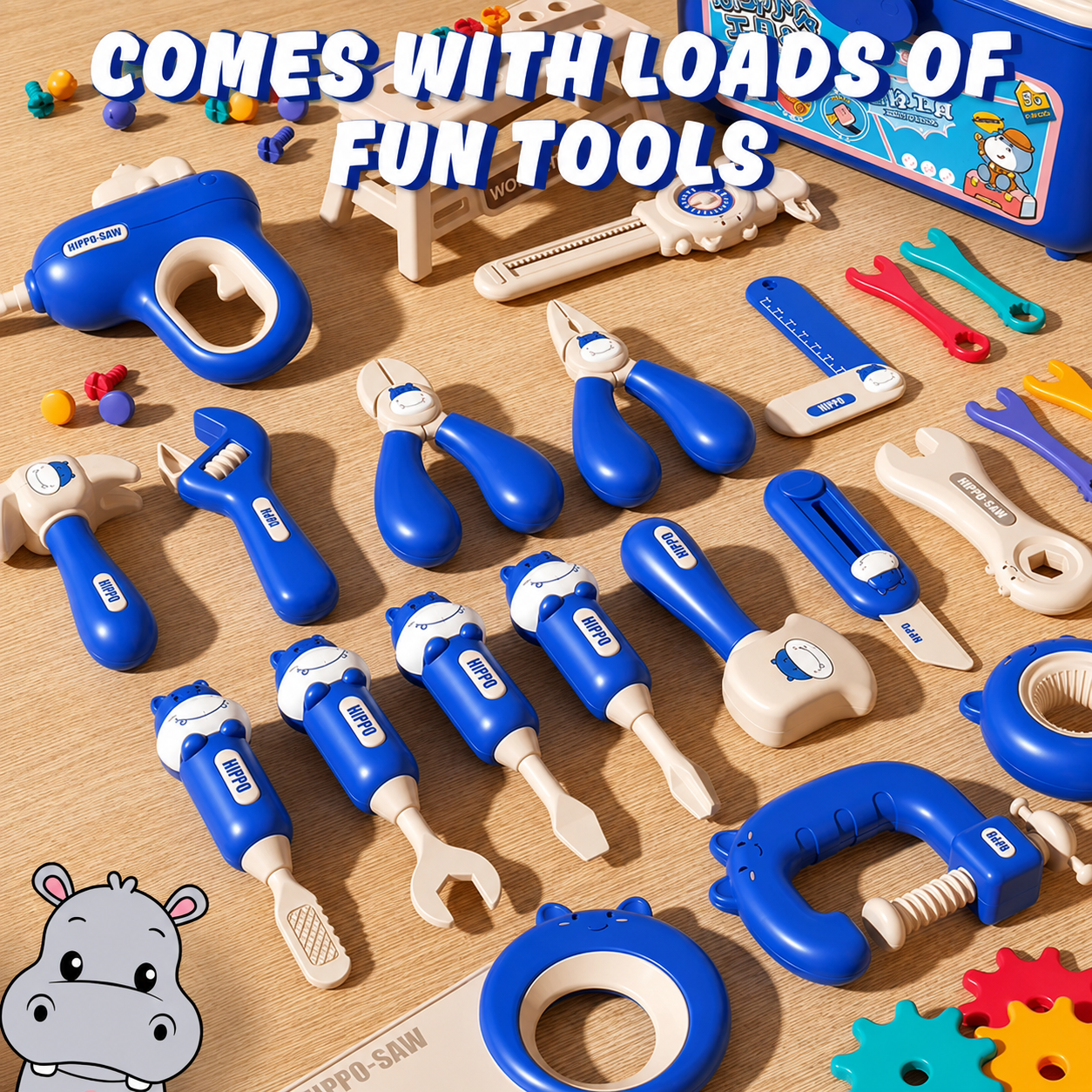 Hippo All-in-one Tool Hub DIY Montessori Tool Box Set