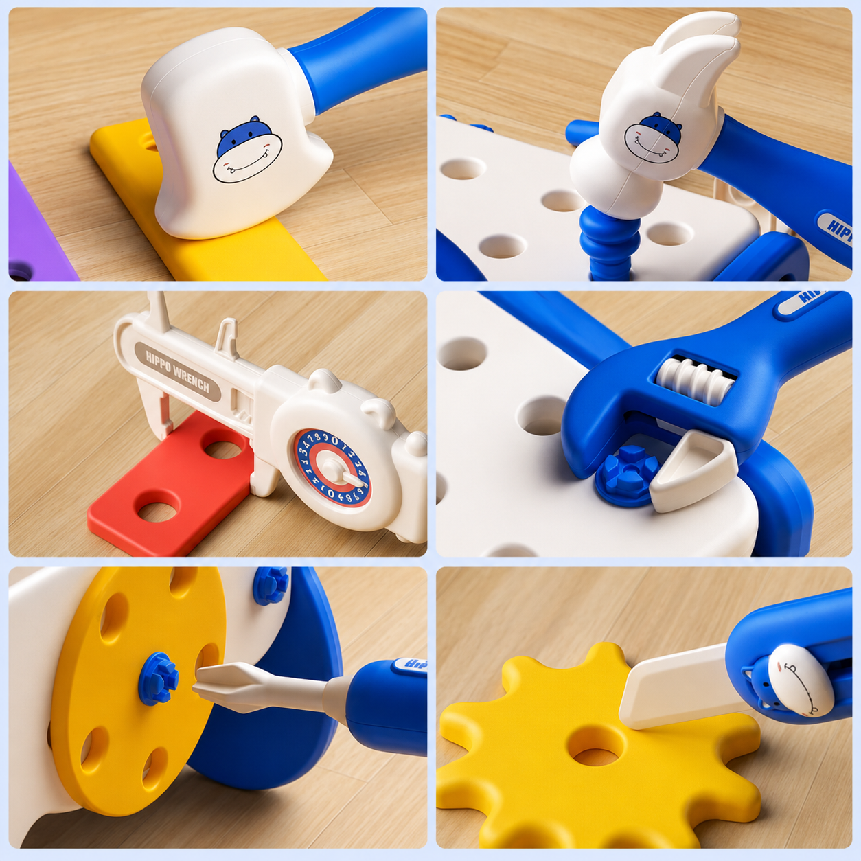 Hippo All-in-one Tool Hub DIY Montessori Tool Box Set