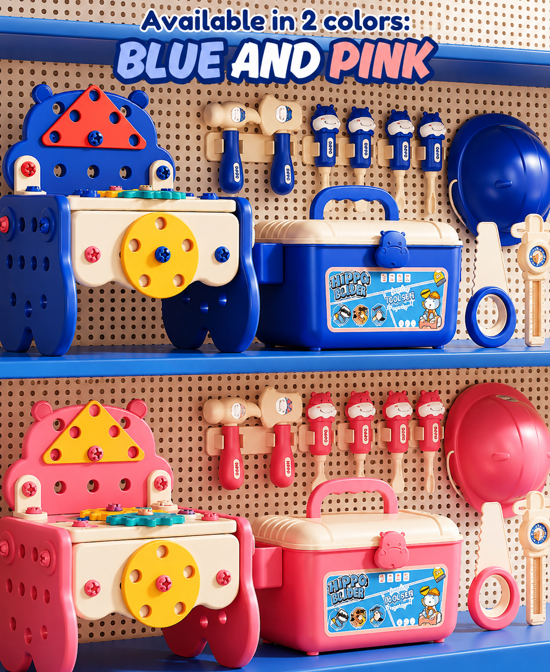 Hippo All-in-one Tool Hub DIY Montessori Tool Box Set