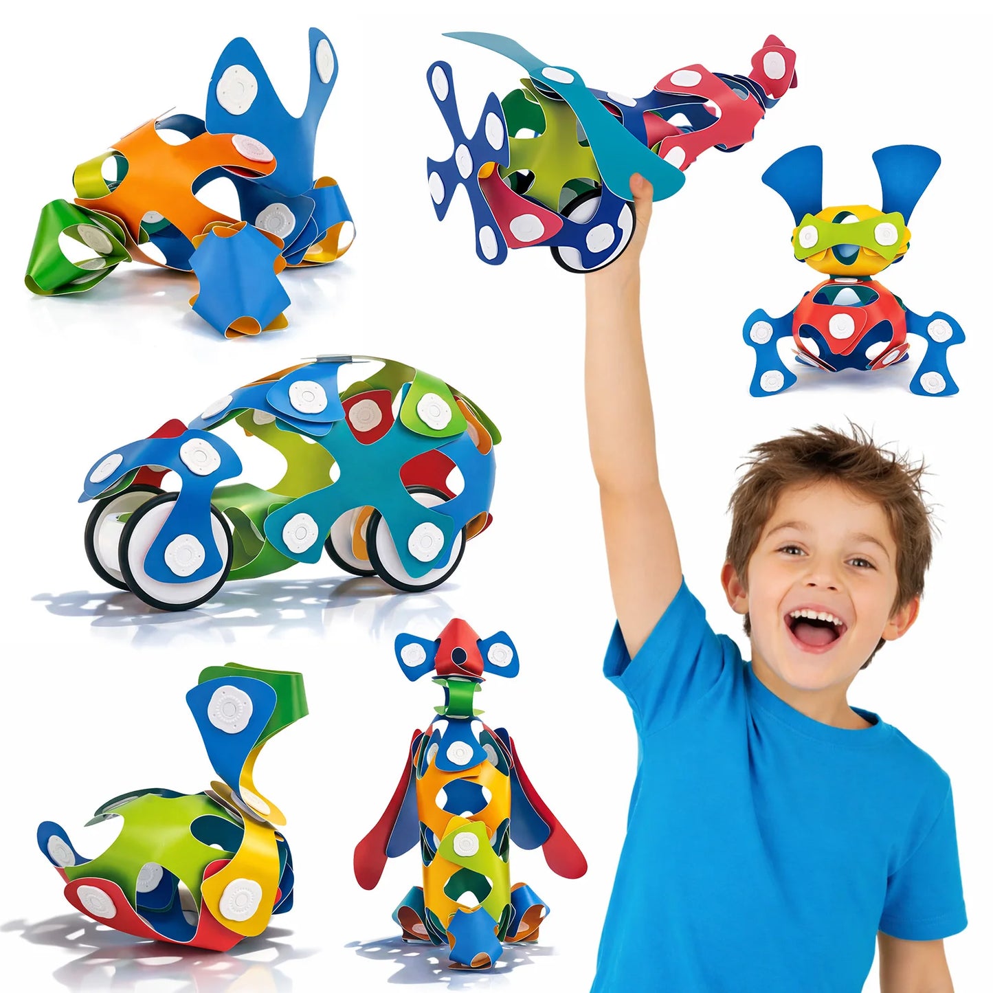 Flexible Magnetic Building Set – 45 Pieces