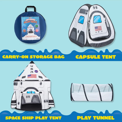 USA Rocket Ship children Play Tent house