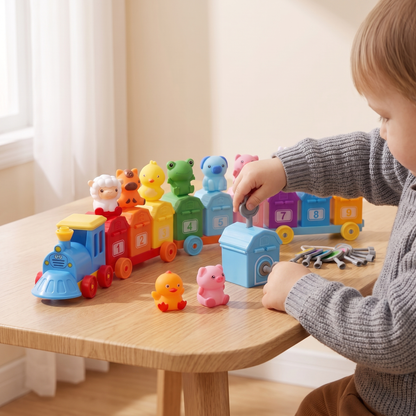 Montessori Surprise Lock Train